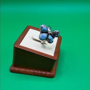Golden Hills Turquoise Butterfly Ring
